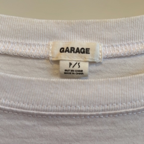 Garage white cropped tee - Picture 2 of 2